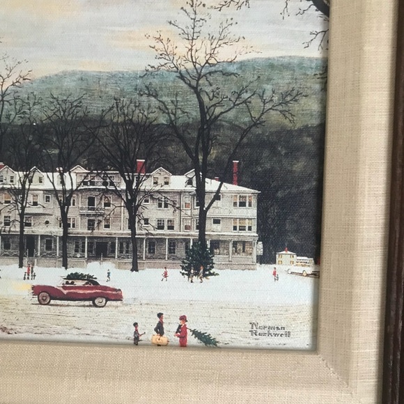 1992 Norman Rockwell Gallery Home For Christmas - Picture 6 of 9